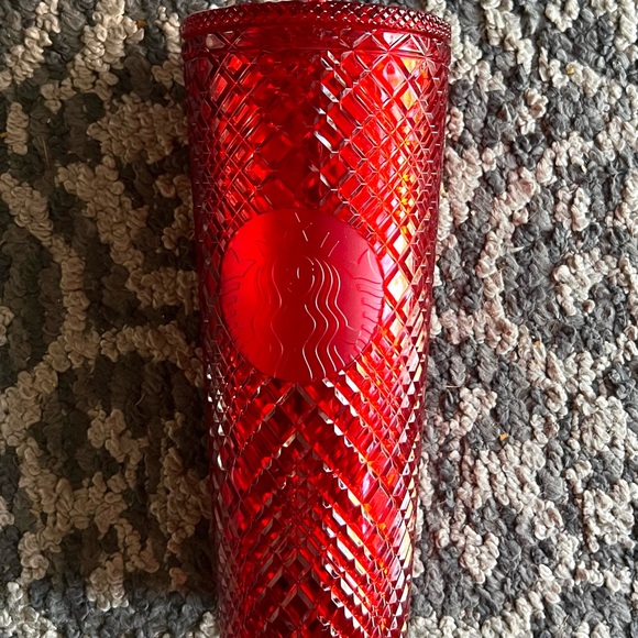 Starbucks Holiday Red Jewelled Iridescent Tumbler Cold Cup - Picture 4 of 4